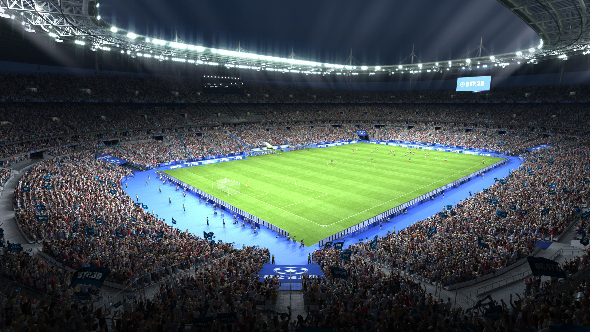 Soccer Stadium SDF 3D model_16