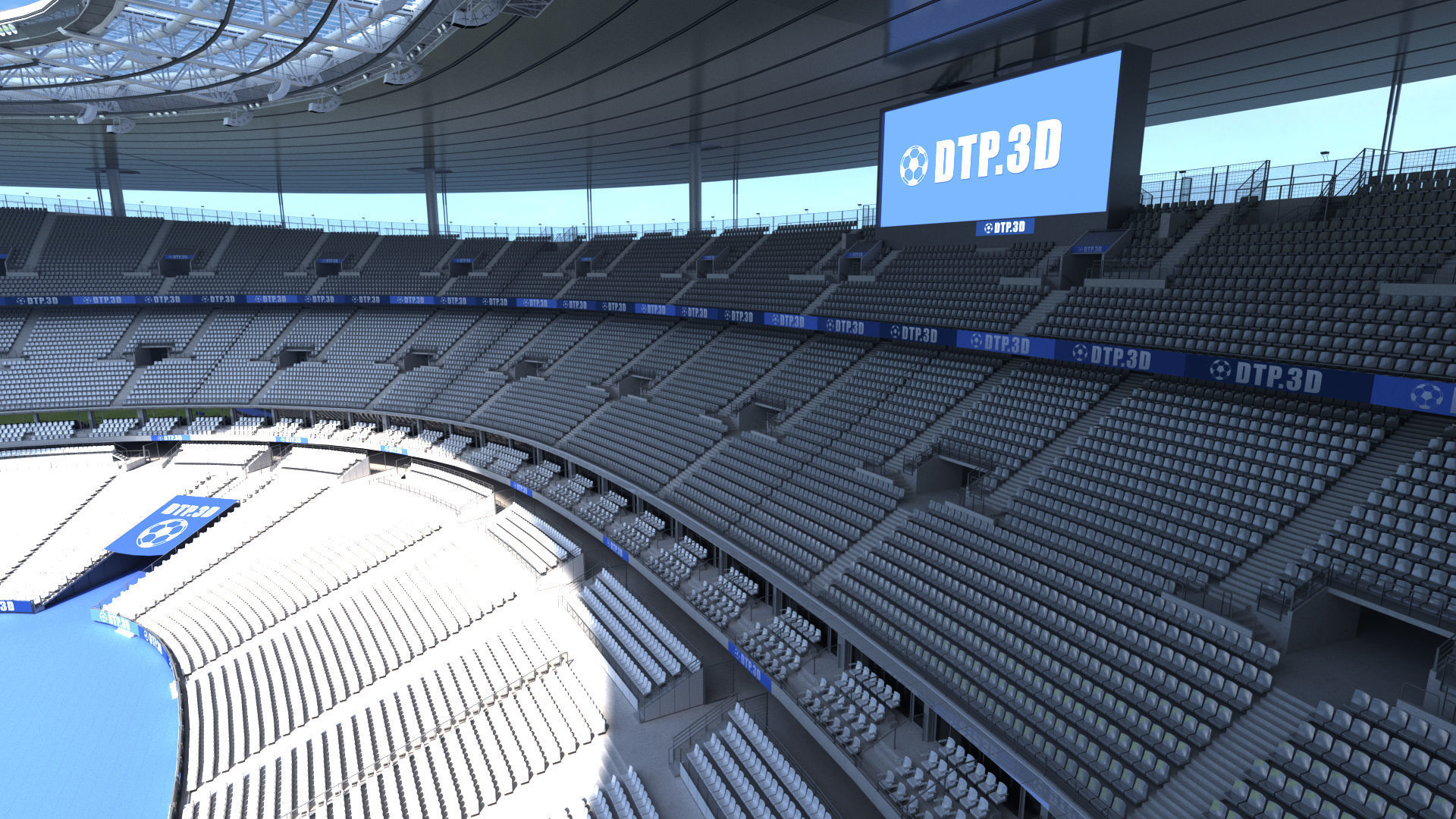 Soccer Stadium SDF 3D model_29