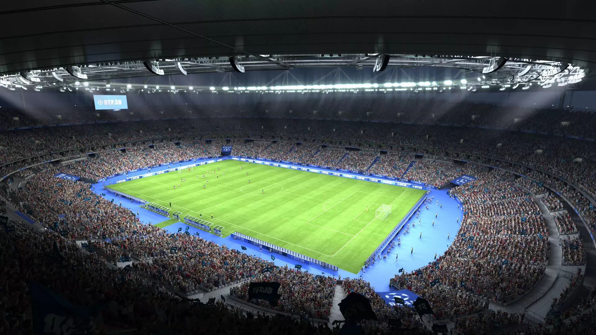 Soccer Stadium SDF 3D model_0