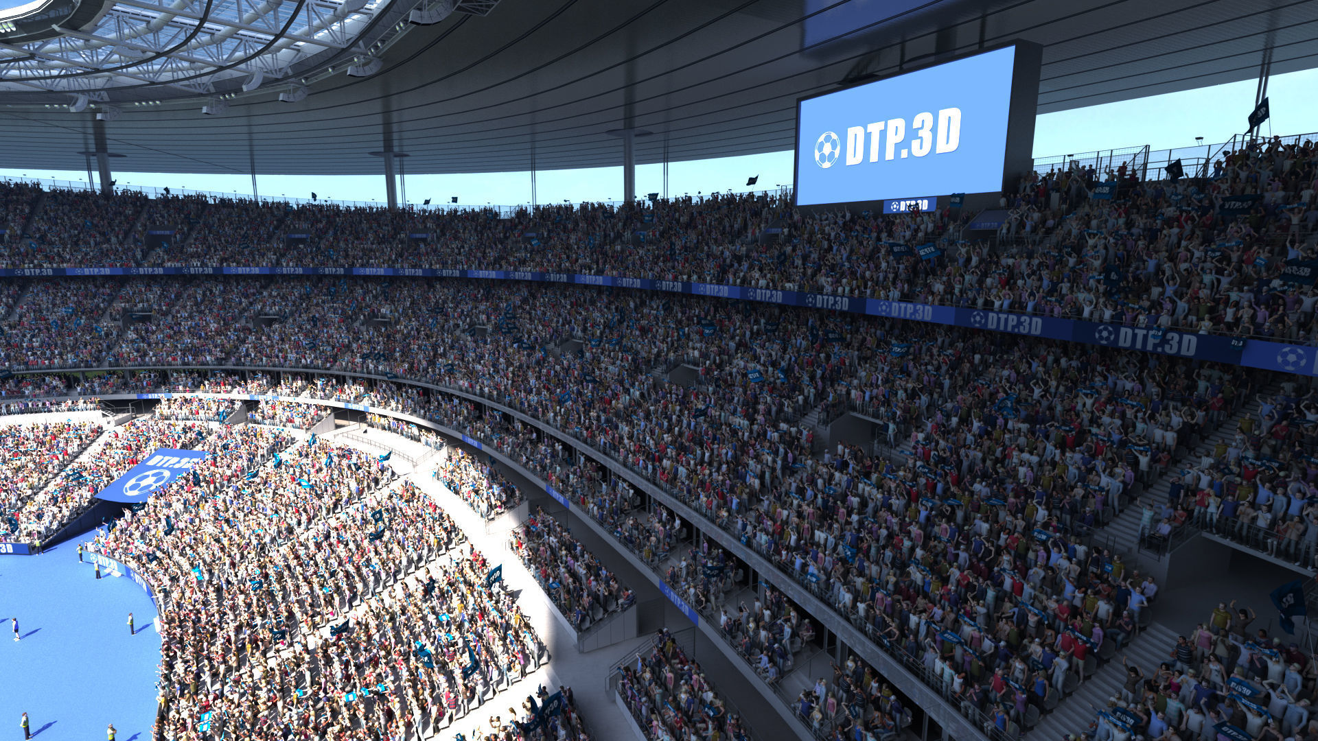 Soccer Stadium SDF 3D model_30