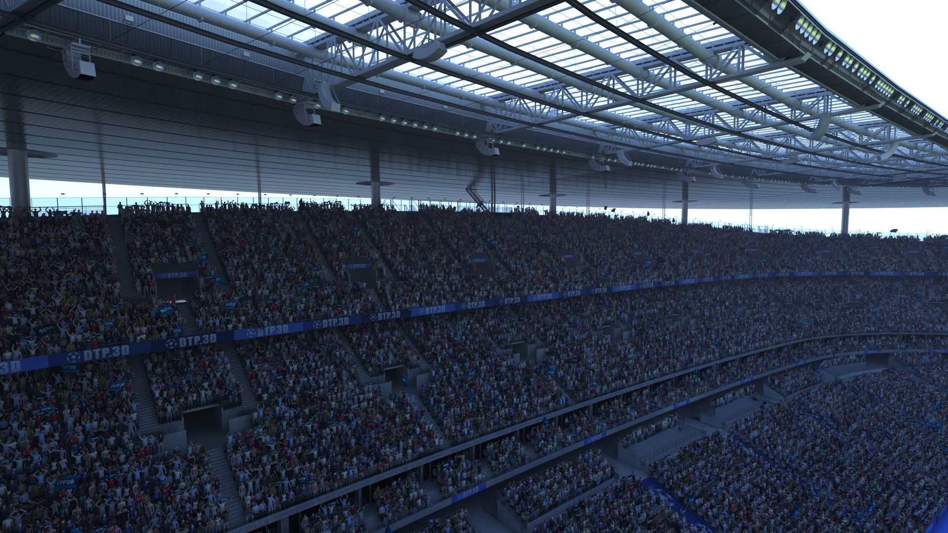 Soccer Stadium SDF 3D model_48