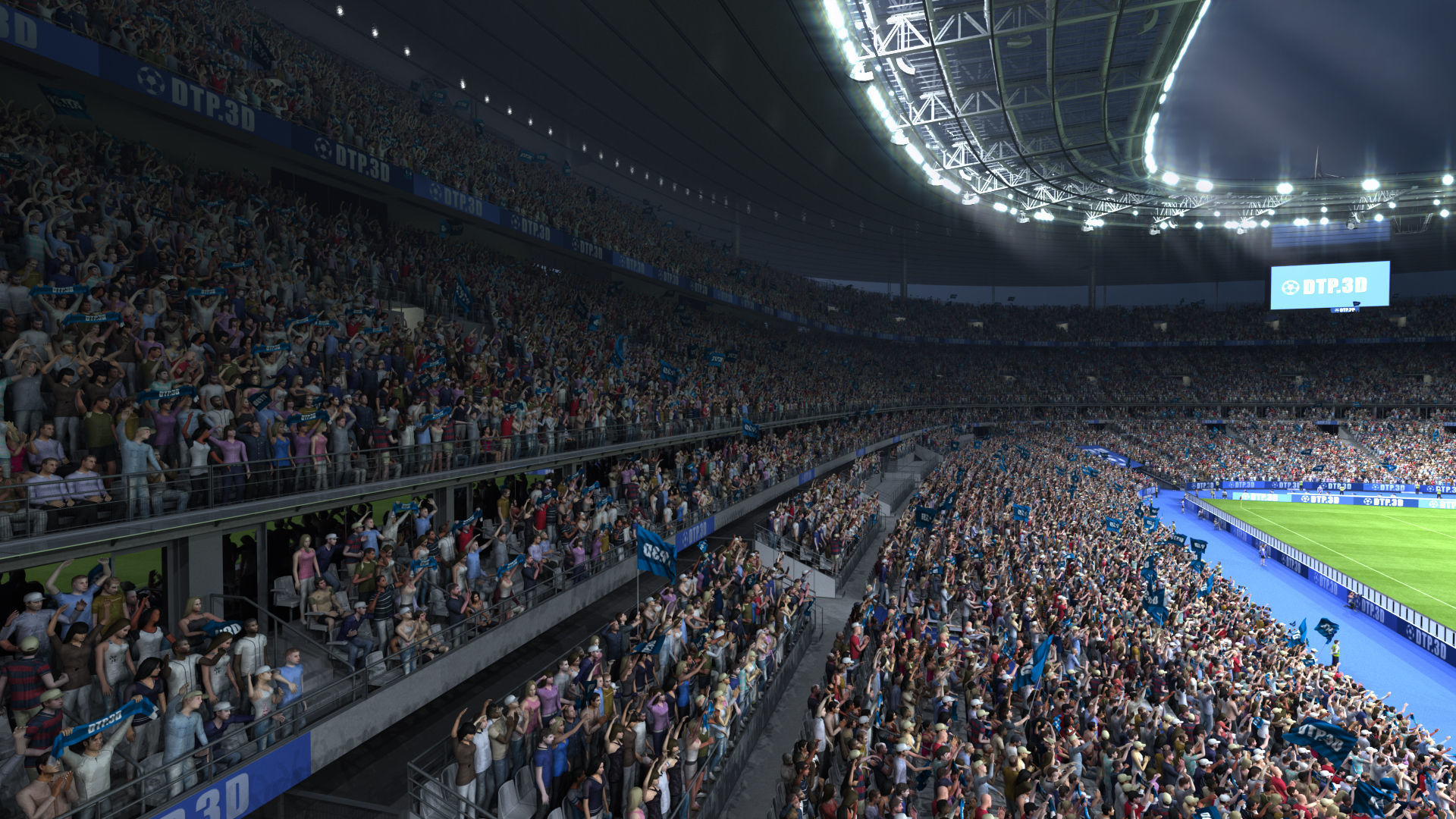 Soccer Stadium SDF 3D model_64