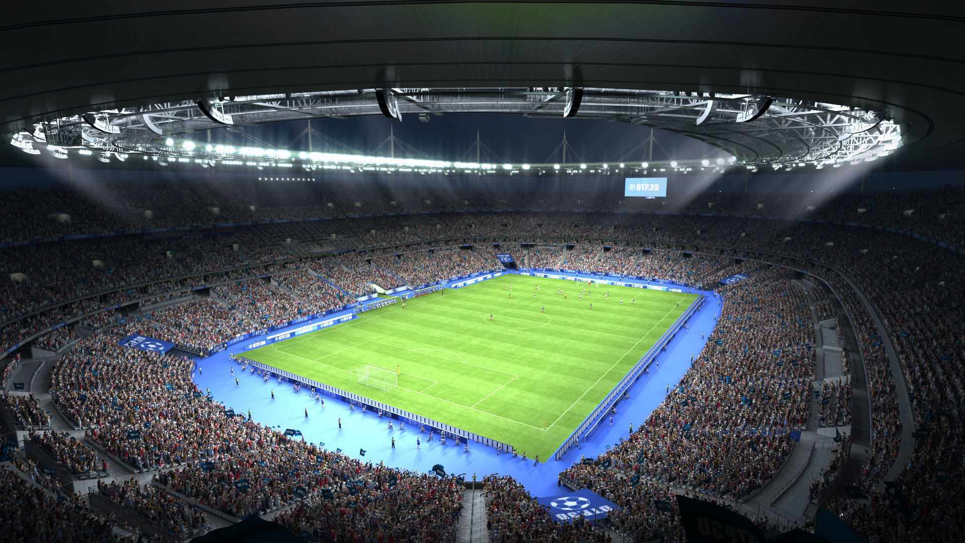 Soccer Stadium SDF 3D model_10