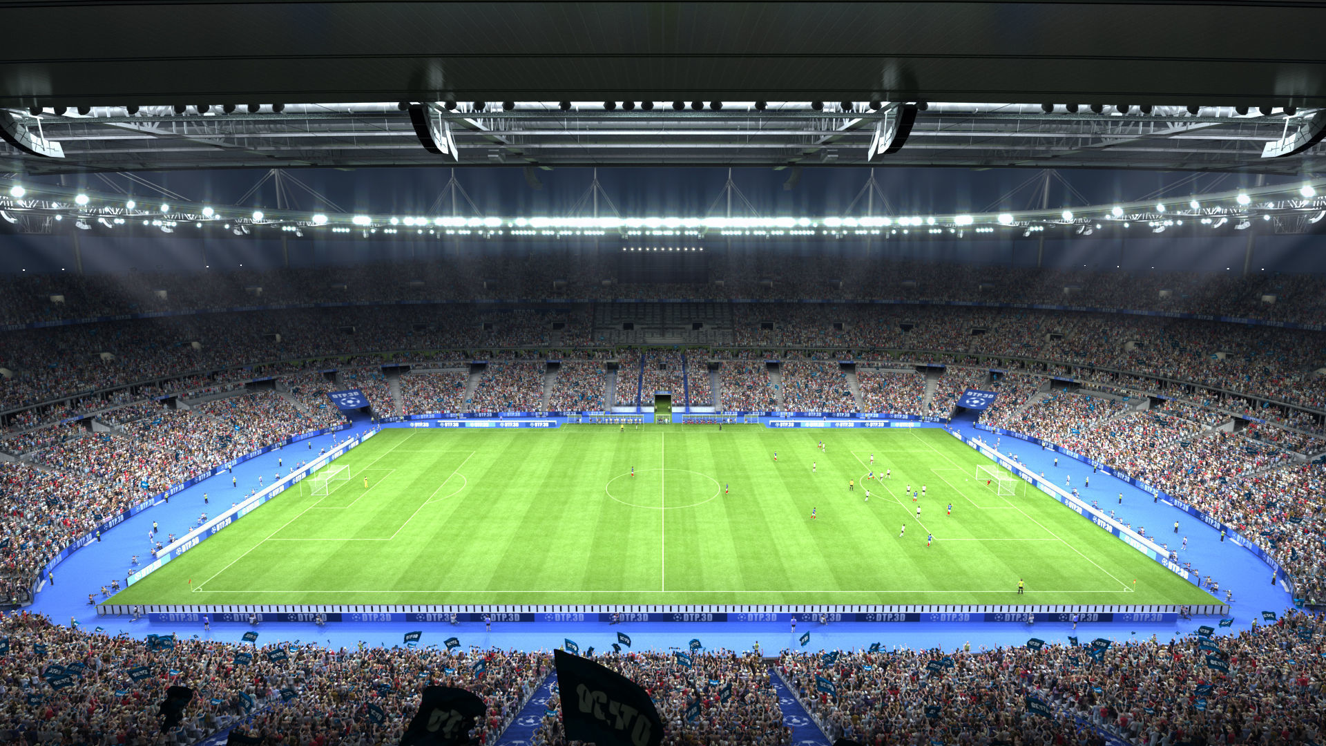 Soccer Stadium SDF 3D model_7