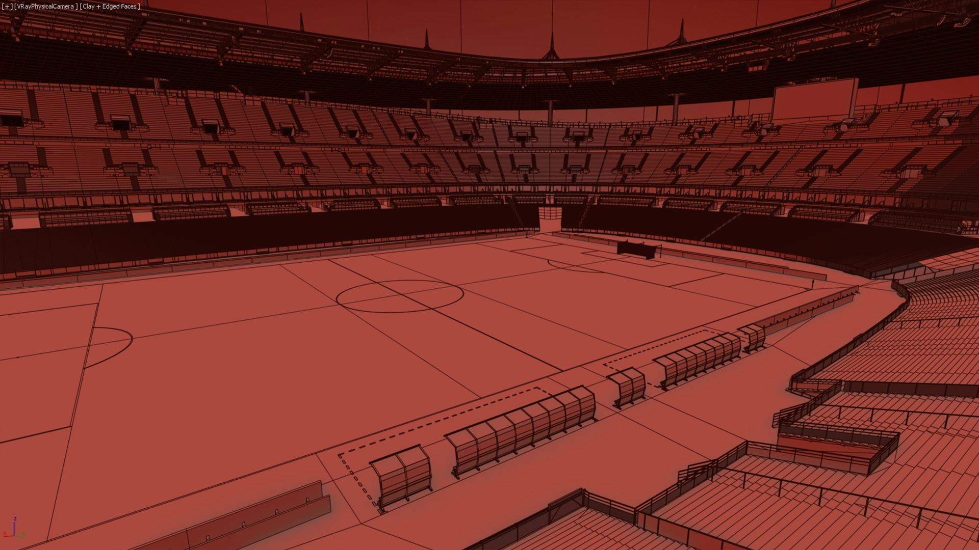 Soccer Stadium SDF 3D model_79