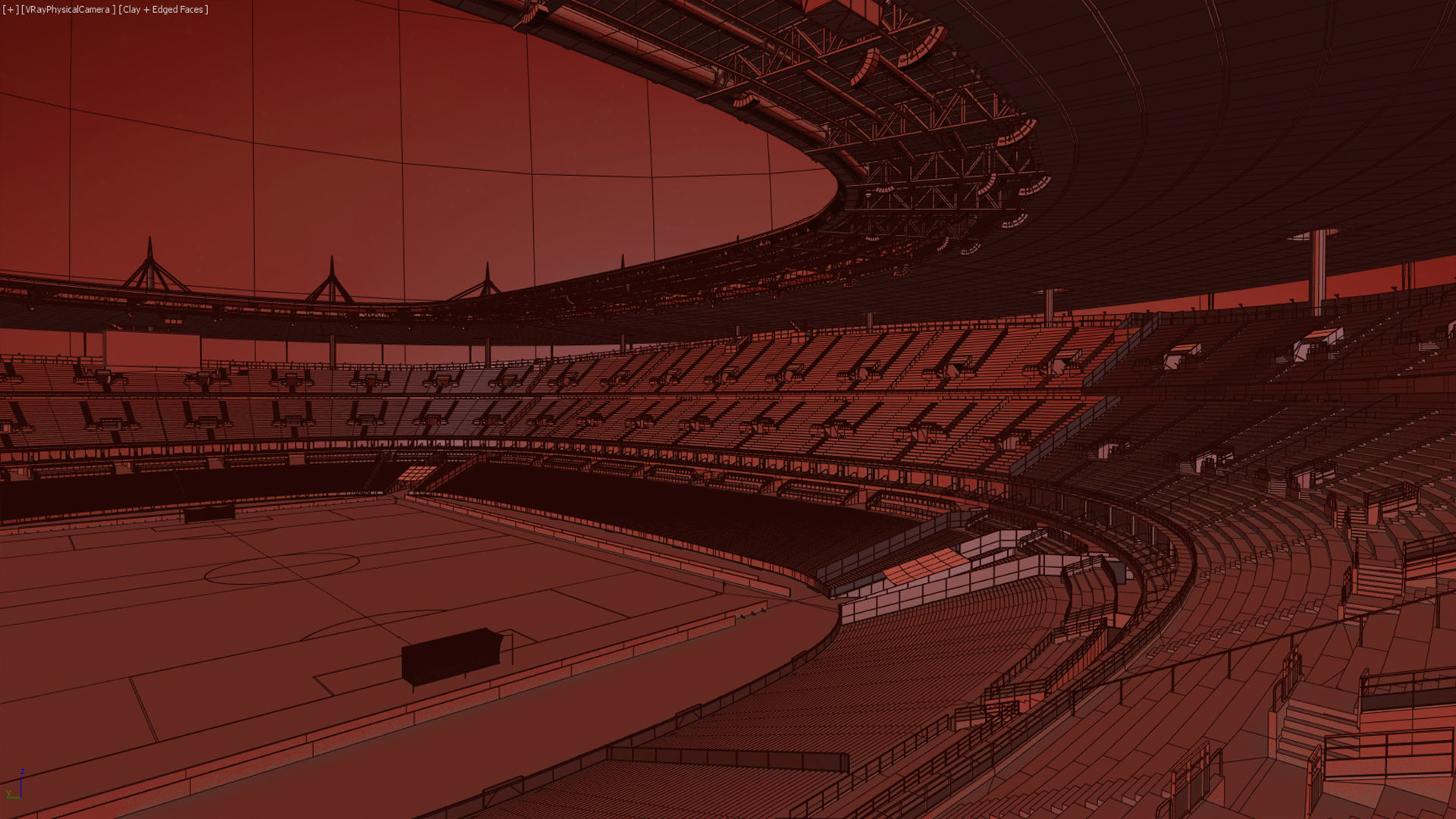Soccer Stadium SDF 3D model_71