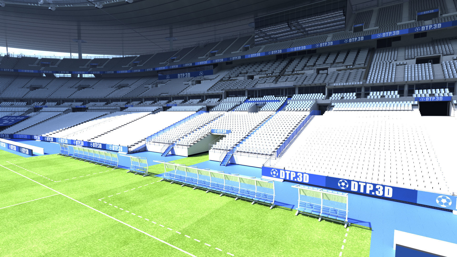 Soccer Stadium SDF 3D model_44