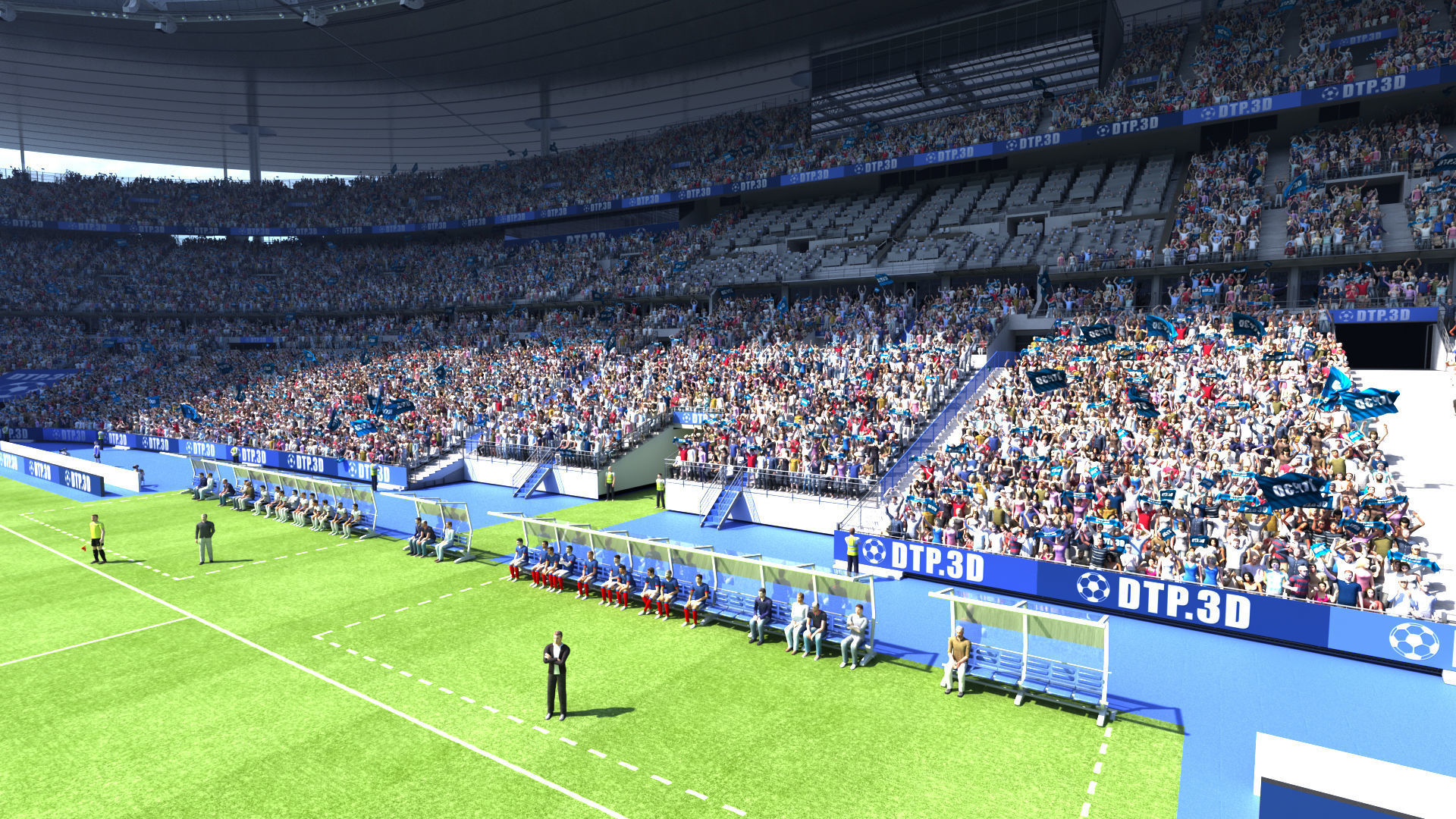Soccer Stadium SDF 3D model_45