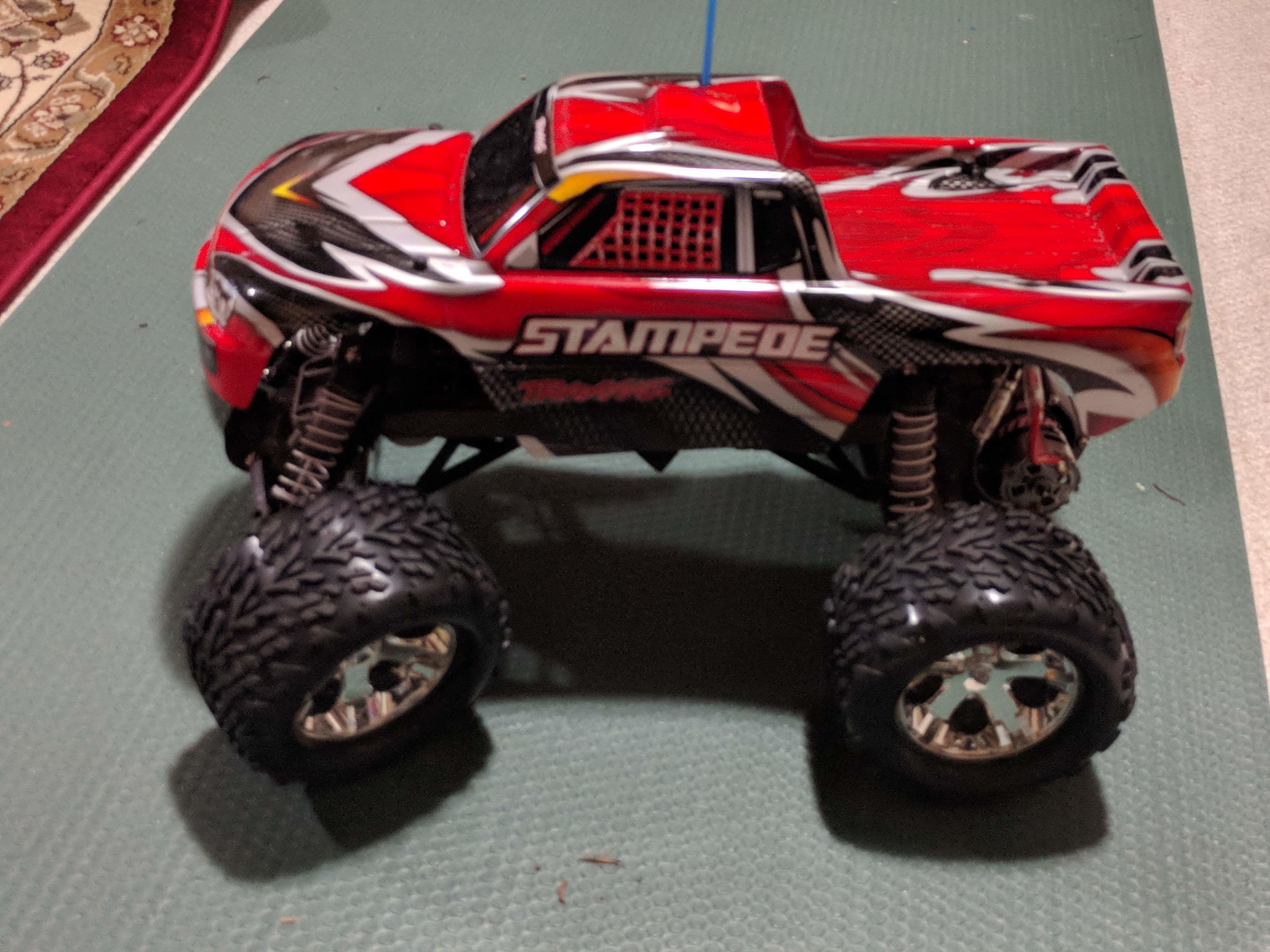 Skis for Traxxas Stampede 2WD 12mm Hex 3D print model_4
