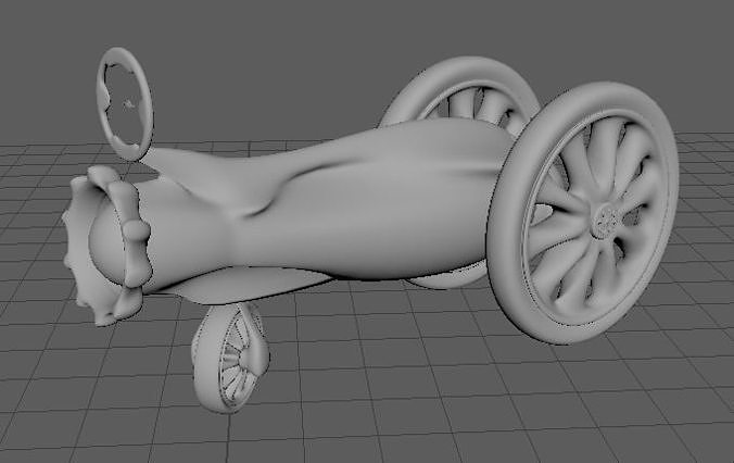 Cannon race car 3D print model
