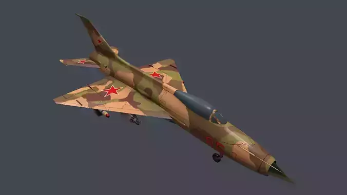 Mig-21 soviet fighter jet