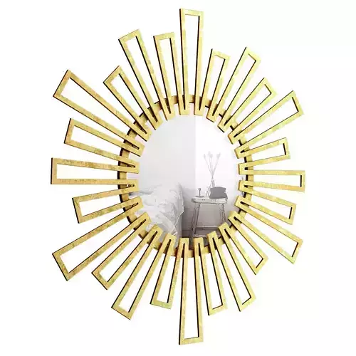 Hassett Geometric Sunburst Accent Mirror CHPS1211