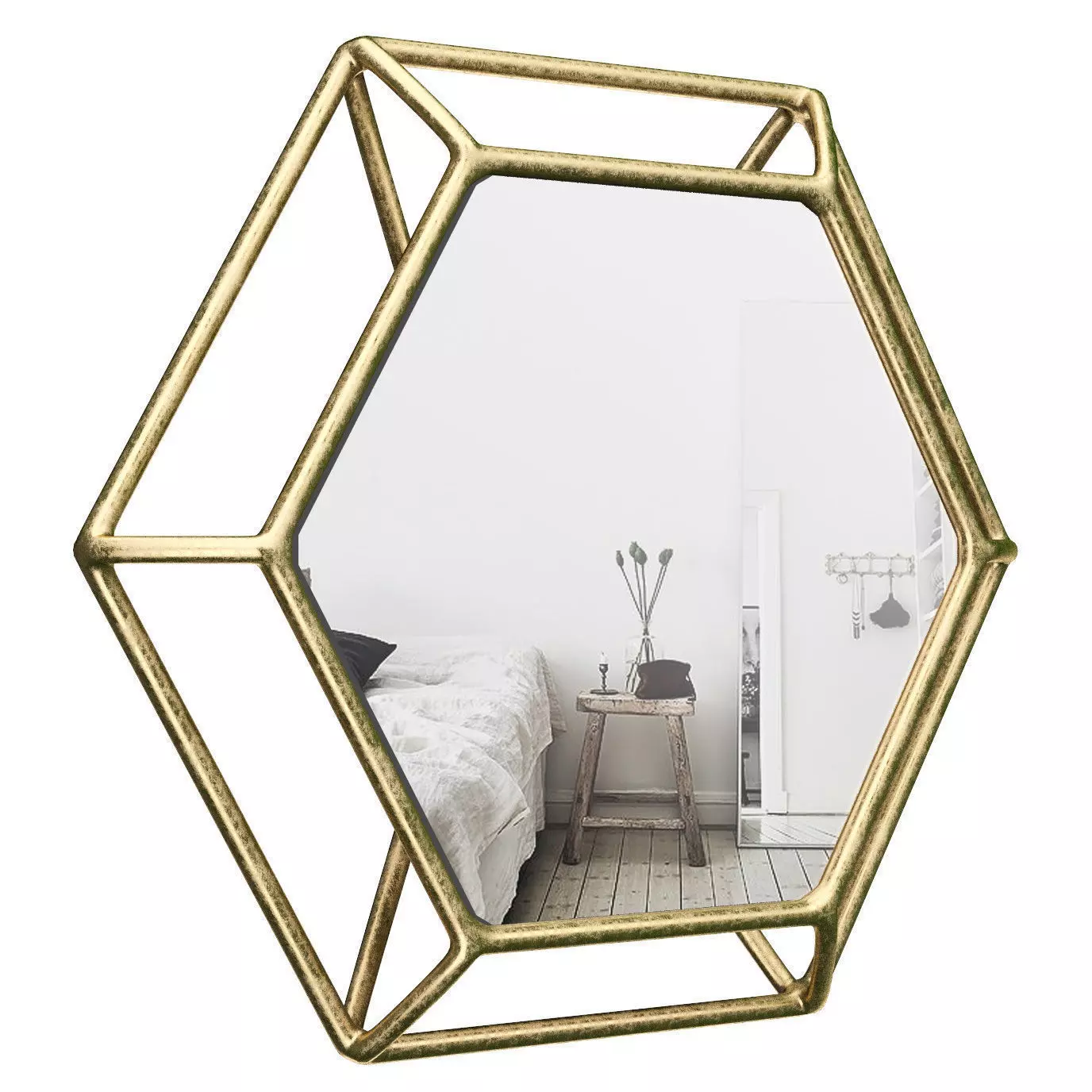 Hexagonal Wall Mirror IVBX5703 3D model_0