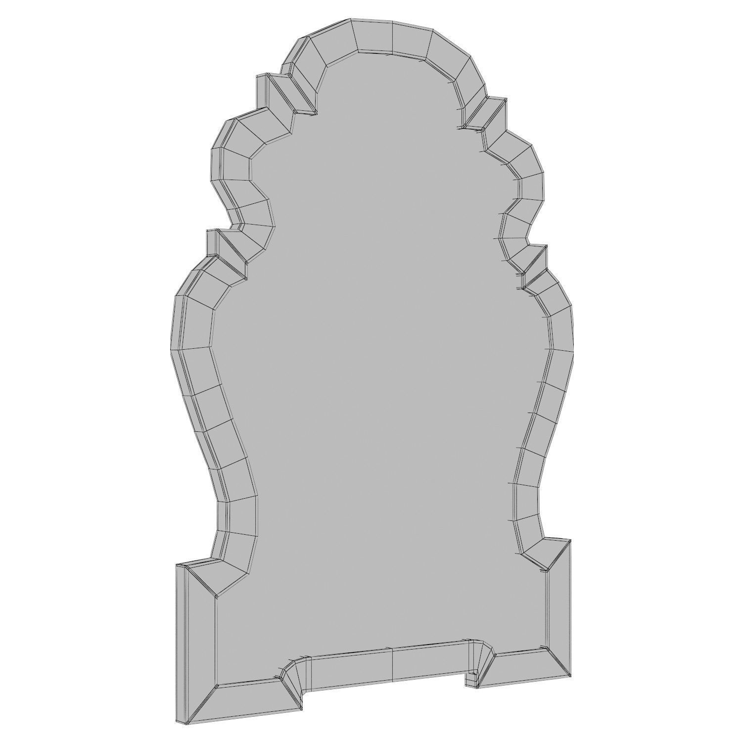 Ismail Wall Mirror WLAO3970 3D model_2