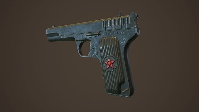 tokarev TT 33  Low-poly 3D model