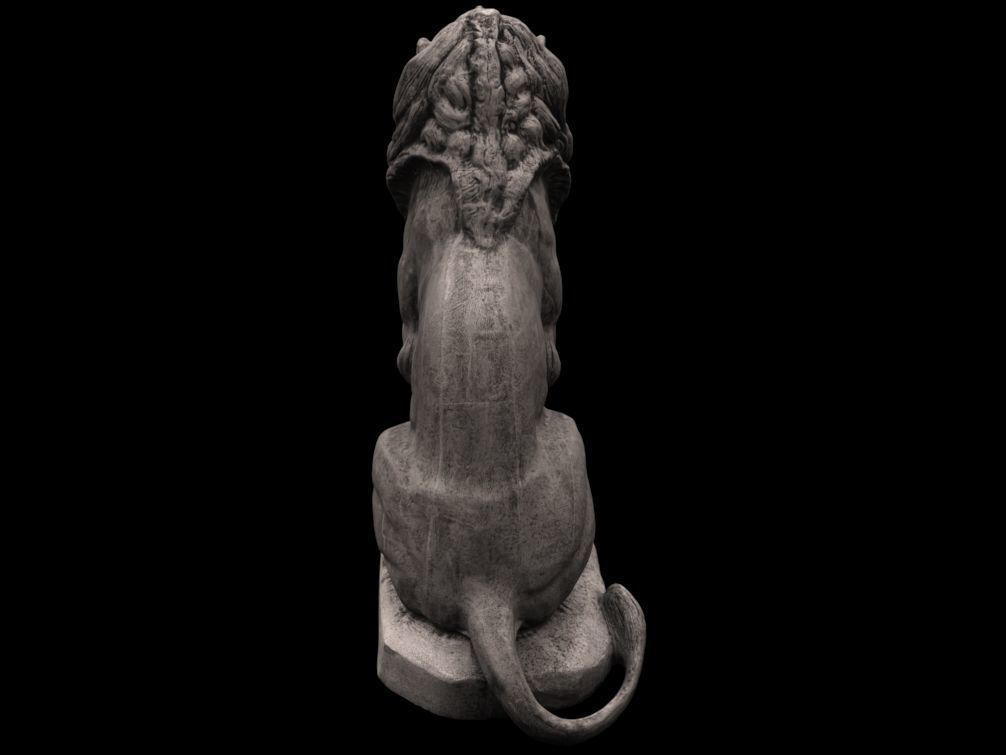 LION SCULPTURES  3D print model_3
