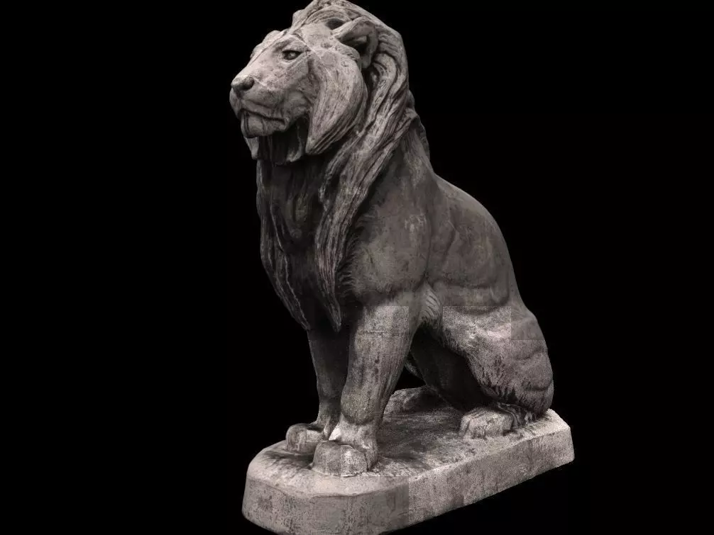 LION SCULPTURES  3D print model_0