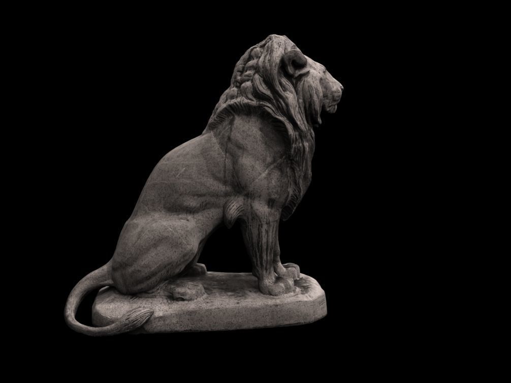 LION SCULPTURES  3D print model_5