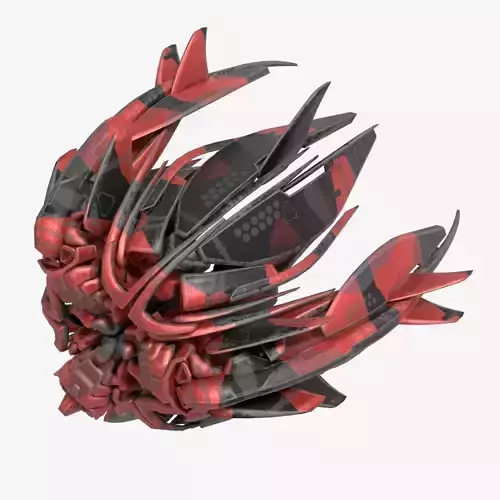 Alien Spaceship Low-poly 3D model