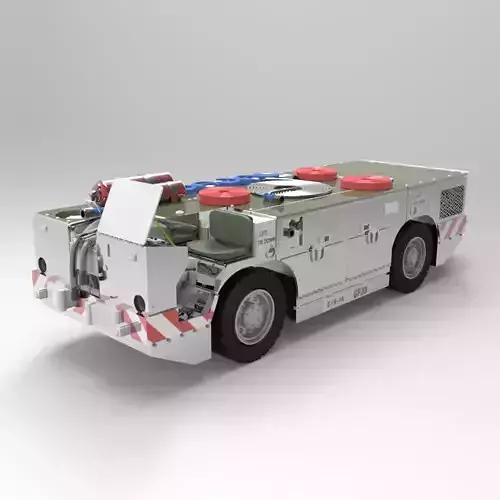 US Navy Carrier Fire Tractor 3D model