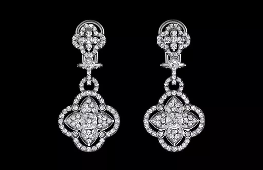 earrings boat with rope 3D print model_0