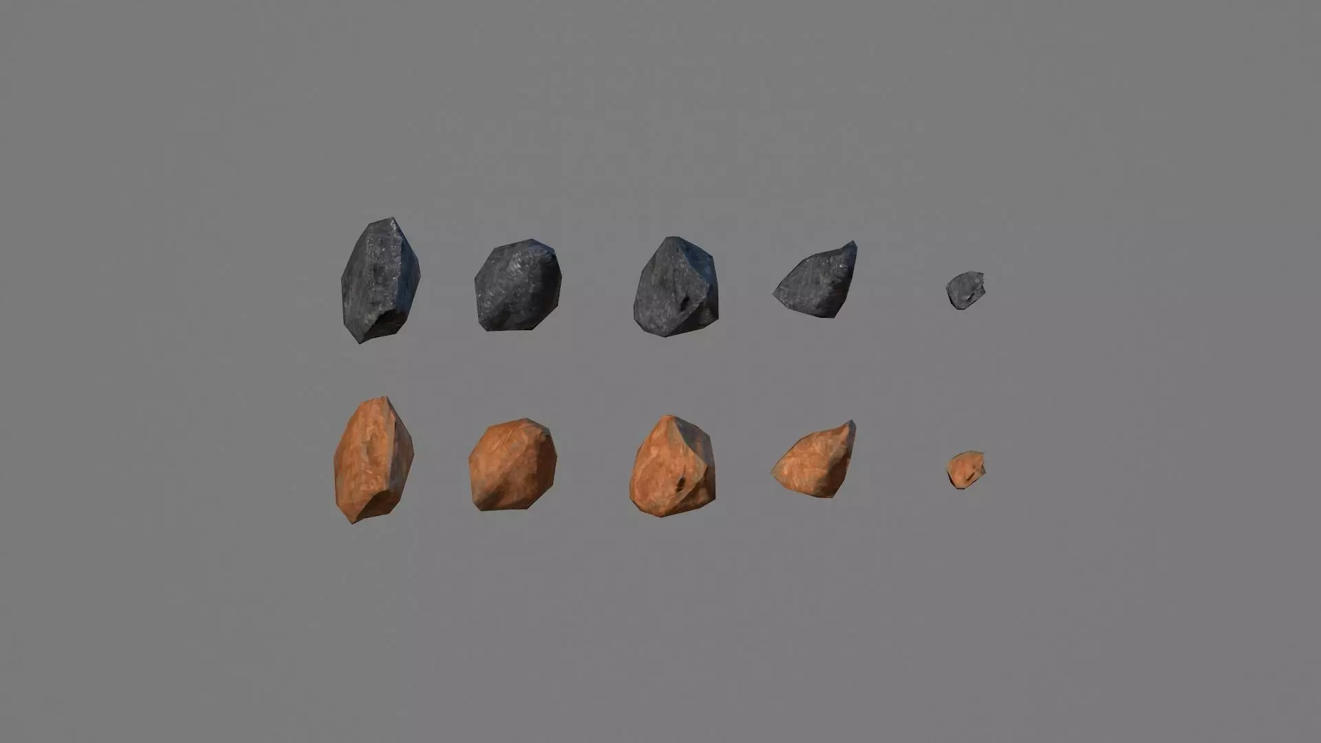 Small low poly rocks Free low-poly 3D model_0