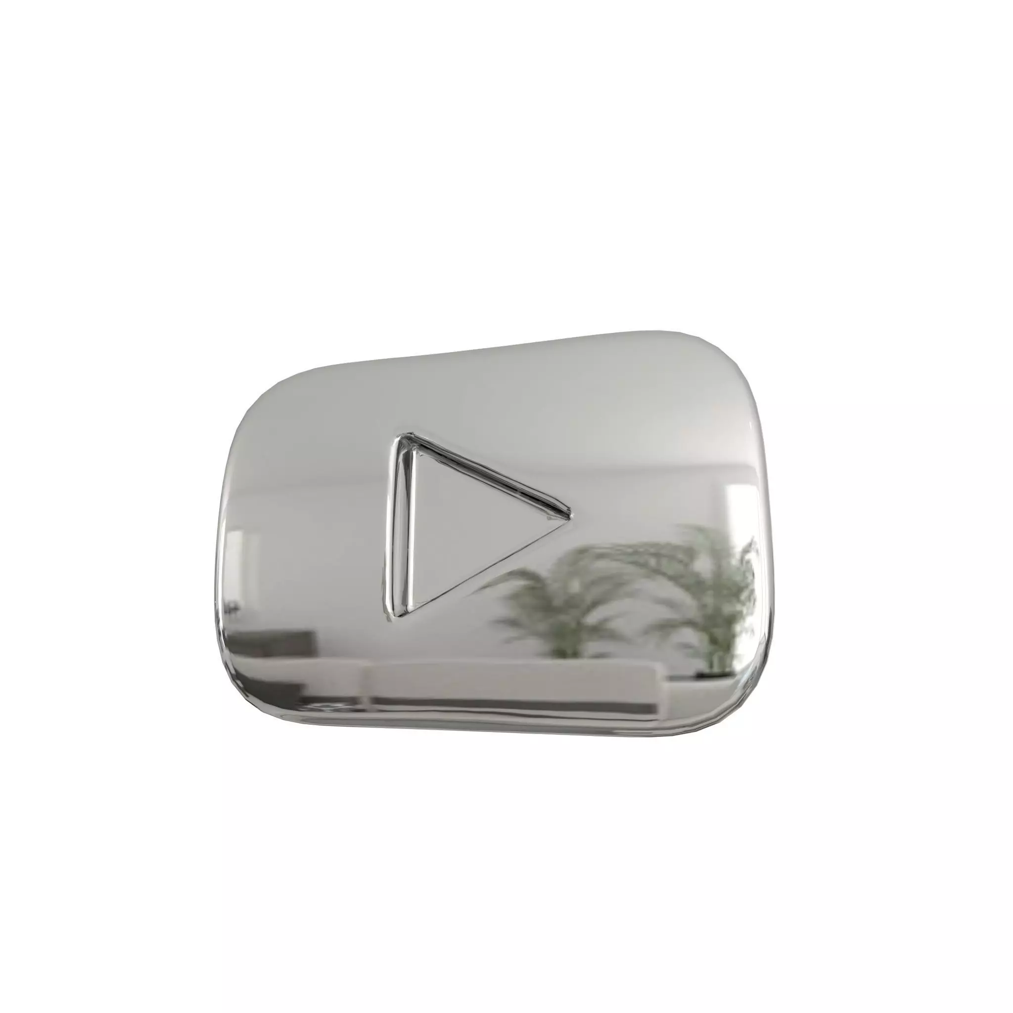 Youtube Button 01 Low-poly 3D model_0