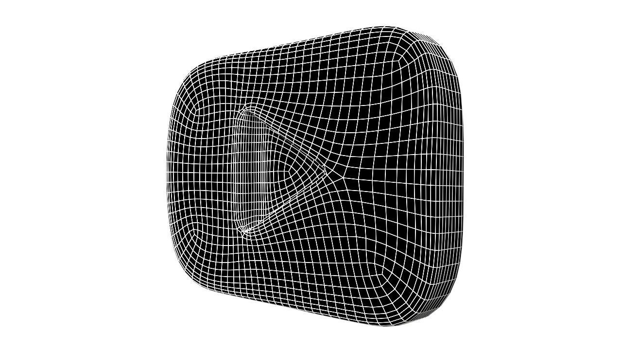 Youtube Button 02 Low-poly 3D model_7