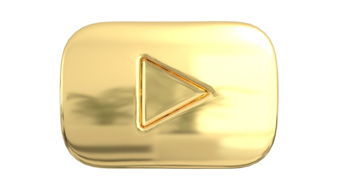 Youtube Button 02 Low-poly 3D model_4