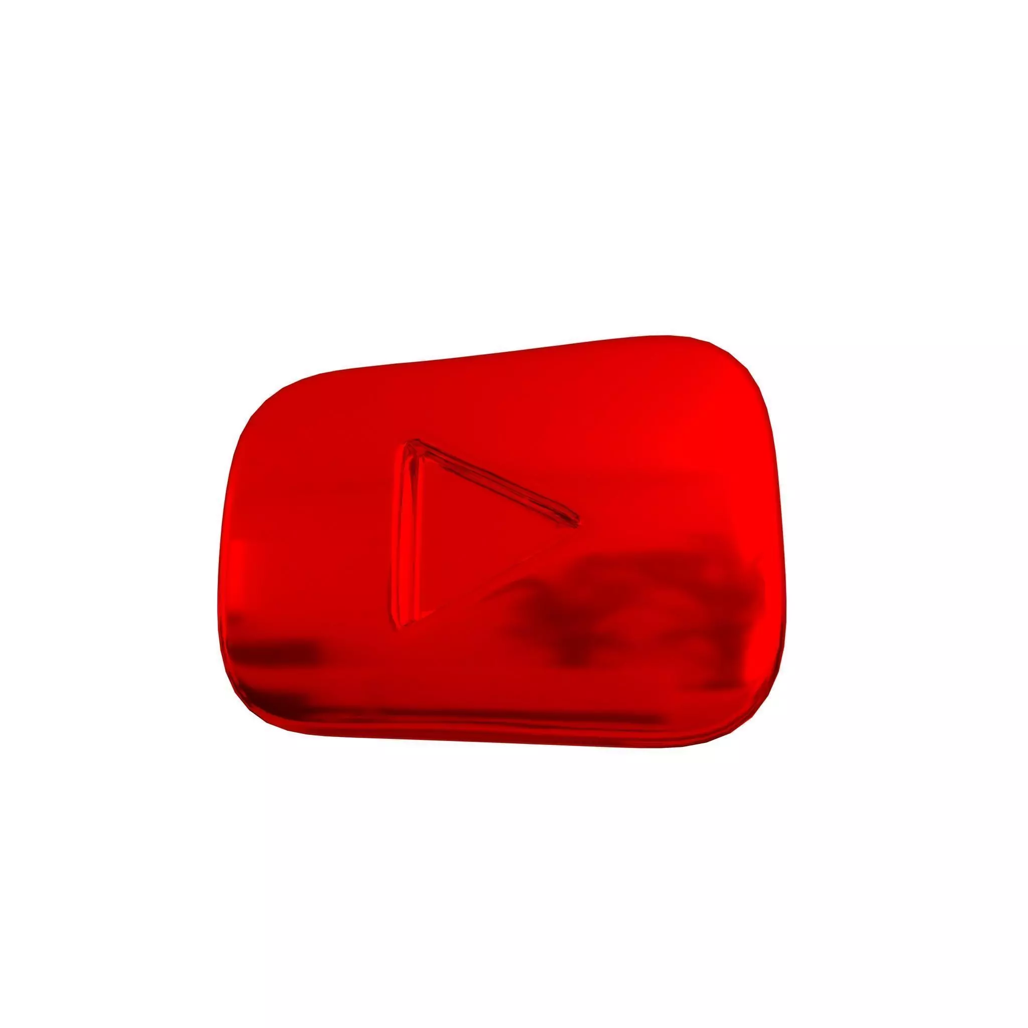 Youtube Button 03 Low-poly 3D model_0