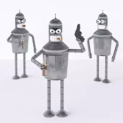 Bender robots 3D model