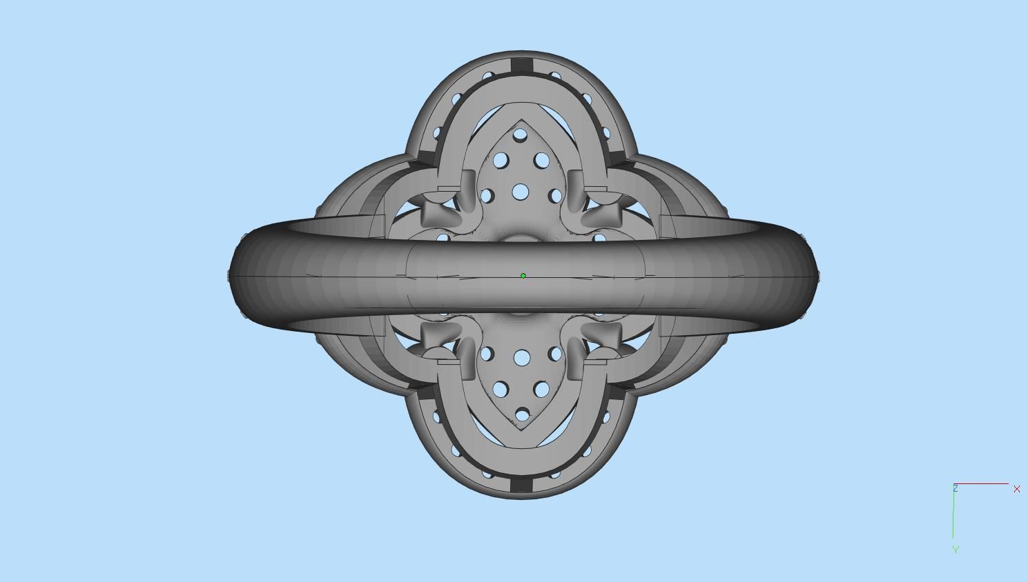 ring woman 3D print model_12