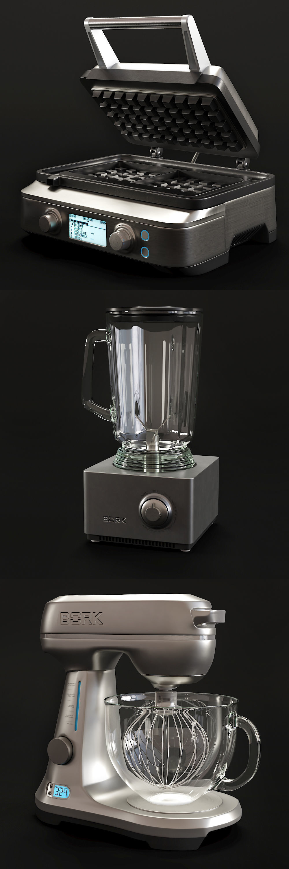 kitchen appliances BORK 3D model_1