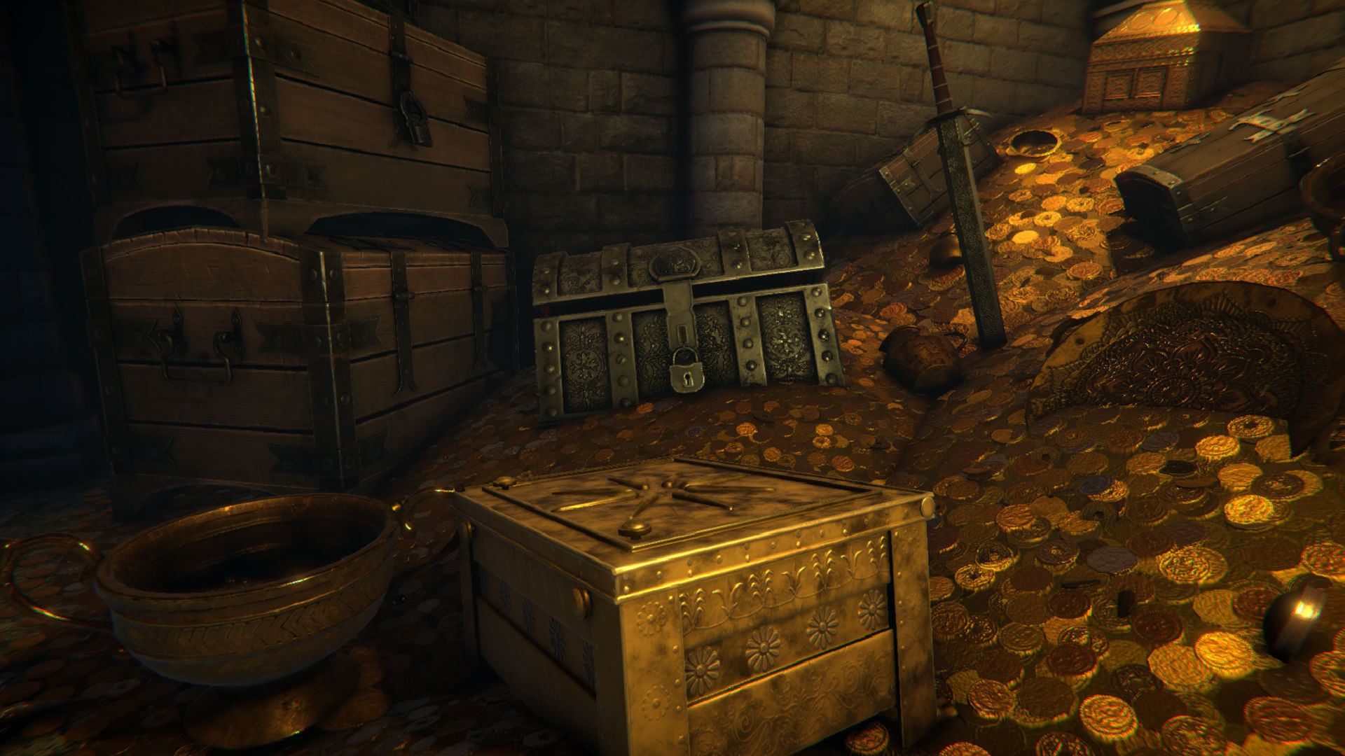Treasury game ready Low-poly 3D model_2