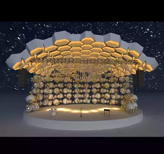 The scene with the balls