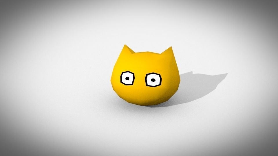 Low-poly monster ball Free low-poly 3D model_2