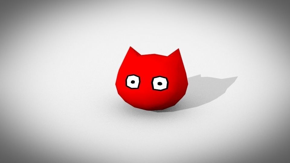 Low-poly monster ball Free low-poly 3D model_3