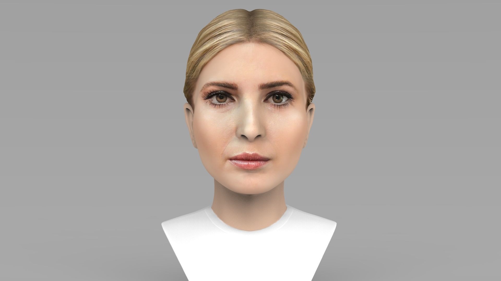 Donald Melania Ivanka Trump busts ready full color 3D printing 3D Model Collection_37