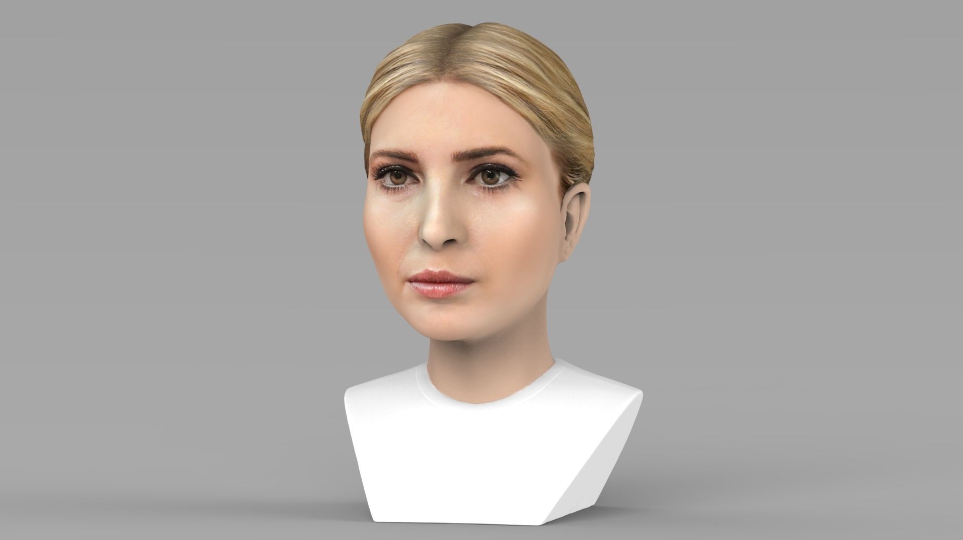 Donald Melania Ivanka Trump busts ready full color 3D printing 3D Model Collection_39