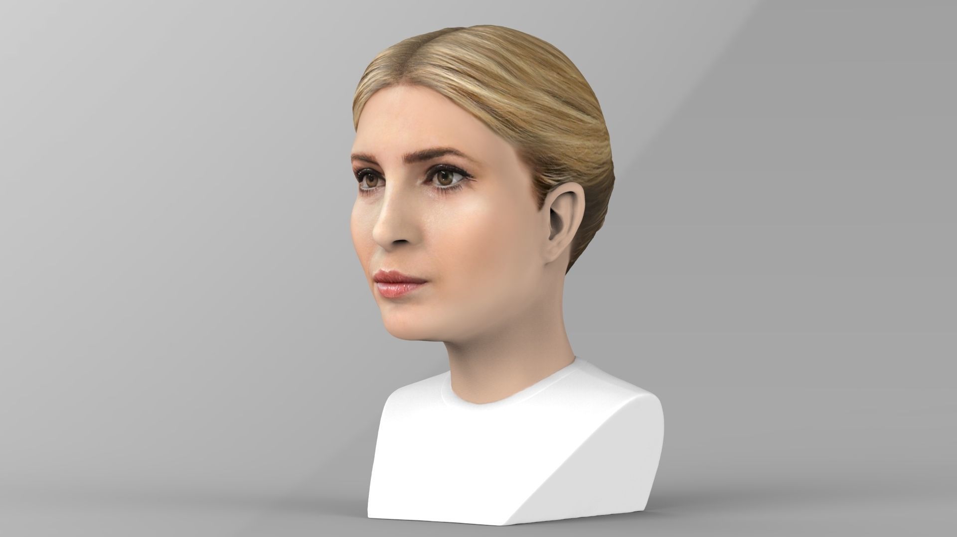 Donald Melania Ivanka Trump busts ready full color 3D printing 3D Model Collection_42