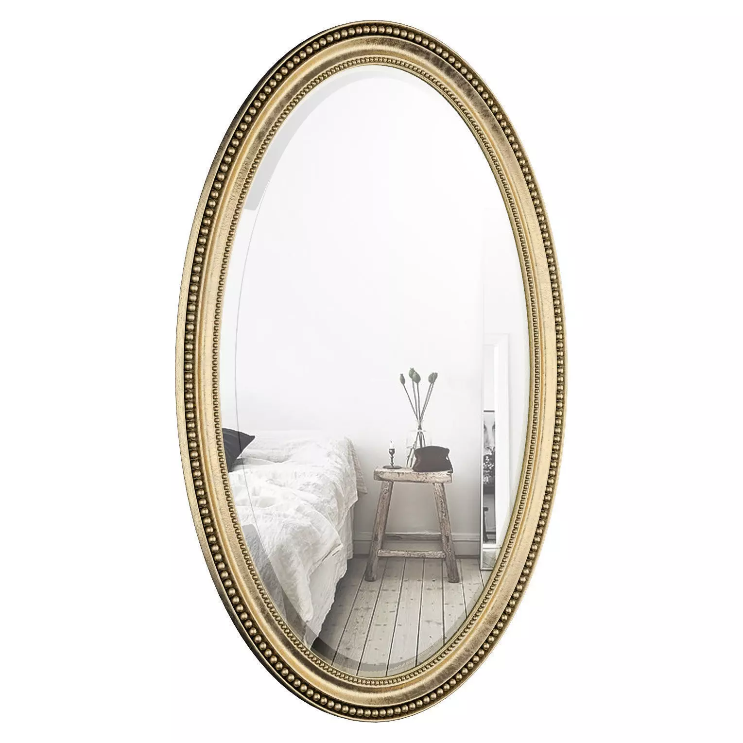 Oval Metallic Accent Mirror ROSP3525 3D model_0