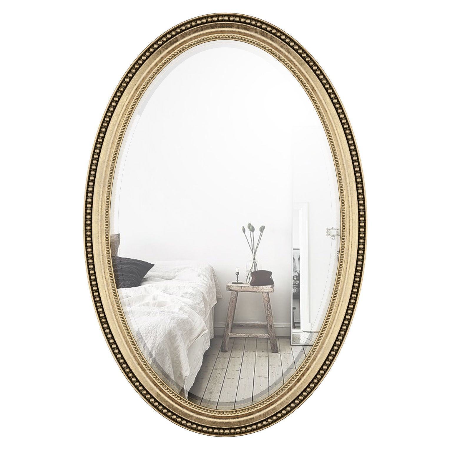 Oval Metallic Accent Mirror ROSP3525 3D model_1