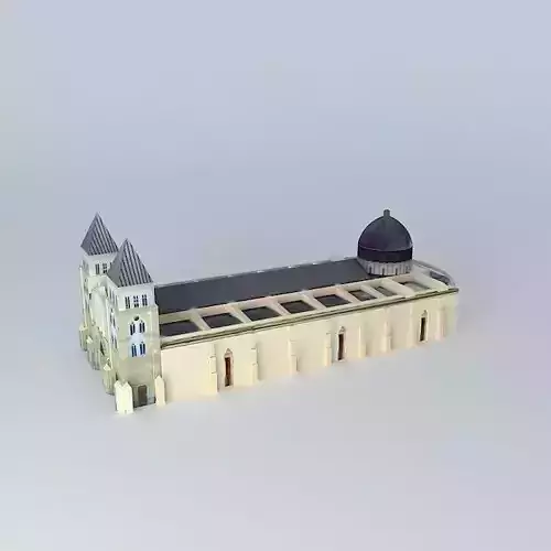 Cathedral Santiago Apostol  Santiago  Rep. Dominican Free 3D model