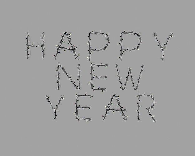 Garland Font Texture