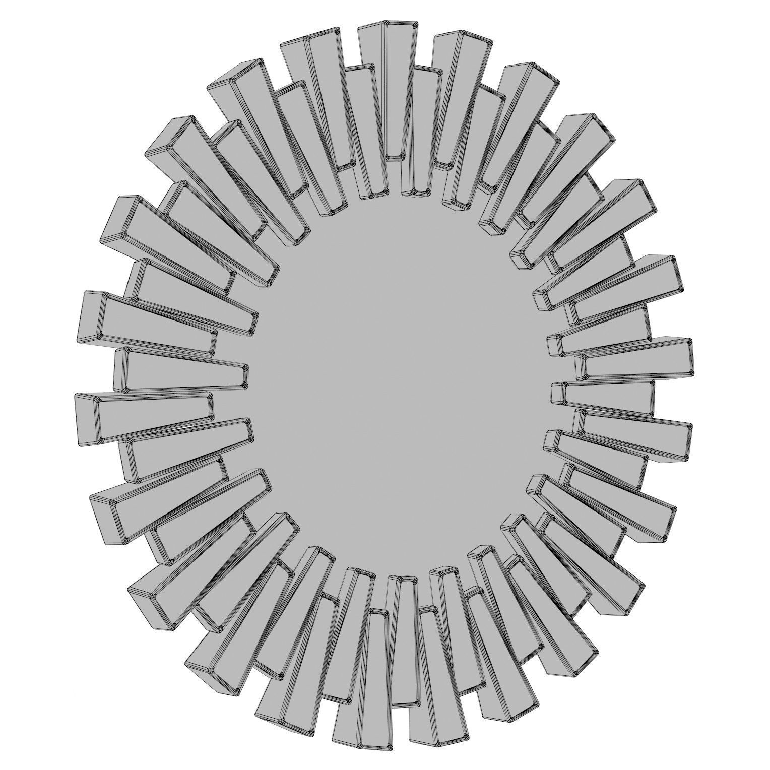 Richards Aztec Inspired Sparkling Sunburst Round MCRF4779 3D model_2