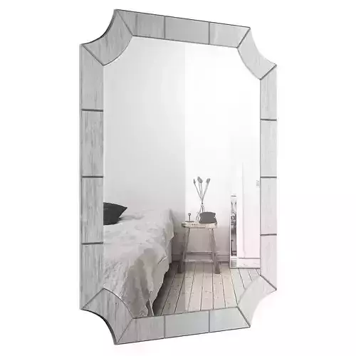 Scalloped Corner Wall Mirror WLAO1260