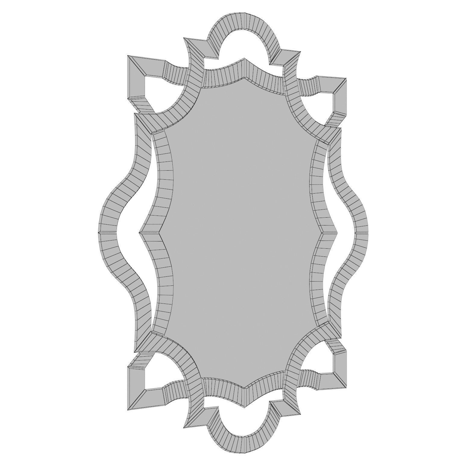 Segmented Wall Mirror WLAO1220 3D model_2