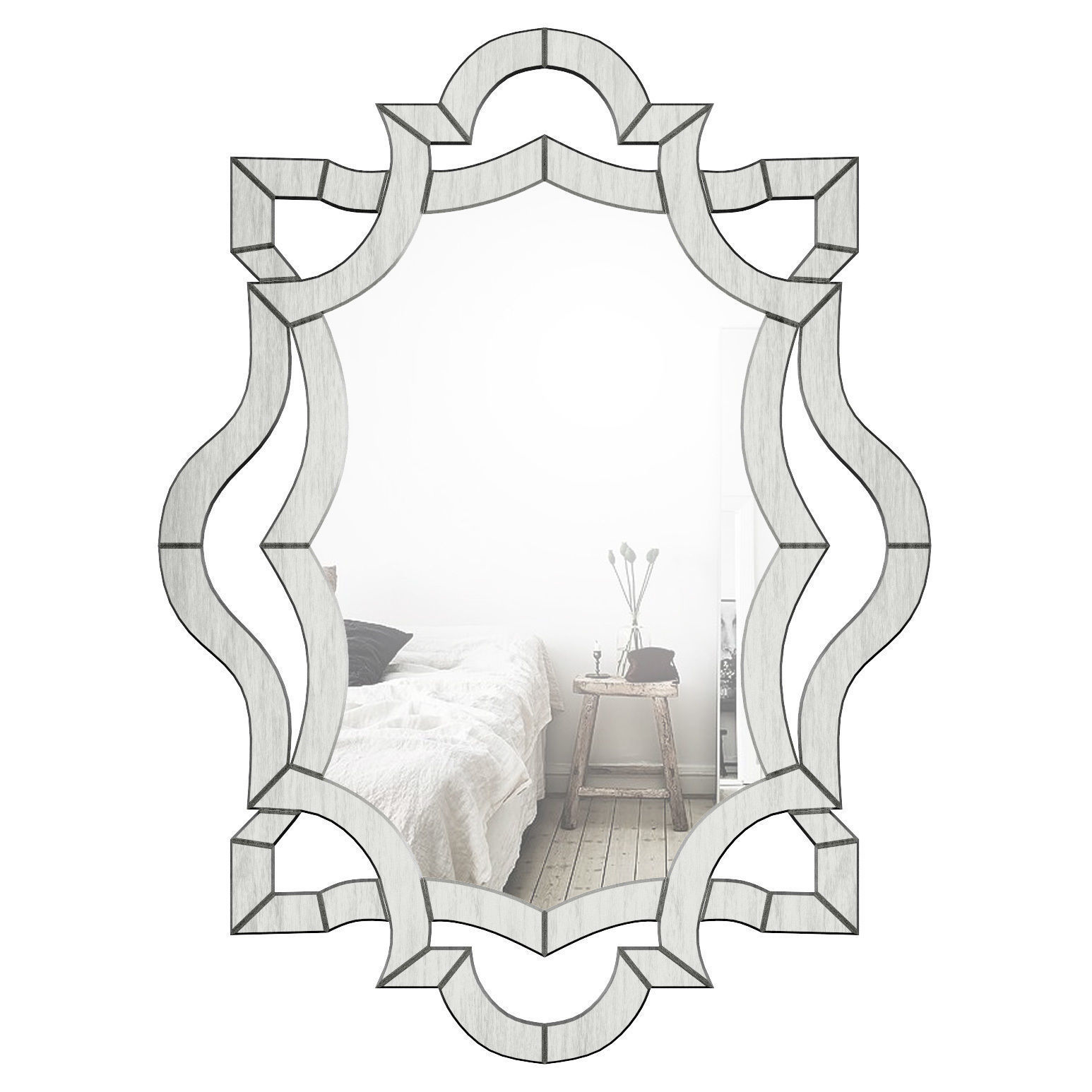 Segmented Wall Mirror WLAO1220 3D model_1