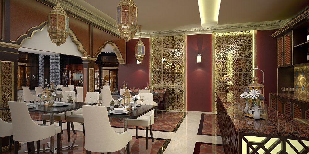Morrocan Restaurant with VIP Room 3D model_2