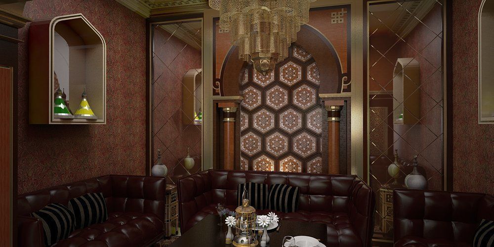 Morrocan Restaurant with VIP Room 3D model_3